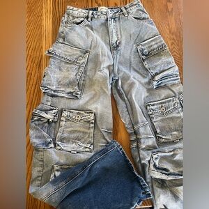 YoungLA gradient blue jeans
